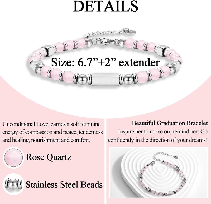 FIEEFX Gifts for Girls, Graduation Back to School First Day of School Gifts Bracelets for Daughter Granddaughter Niece Sister with Inspirational Card - Image 4